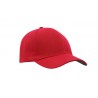 czapka z daszkiem - mod. 3920:Czerwony, Twill bawełniany, Czarny